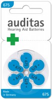 Auditas 675 (блистер 6 батареек) - Батарейки для слуховых аппаратов и речевых процессоров купить в Екатеринбурге | Интернет-магазин Батарейки66