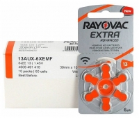 Rayovac 13 (60 батареек) - Батарейки для слуховых аппаратов и речевых процессоров купить в Екатеринбурге | Интернет-магазин Батарейки66