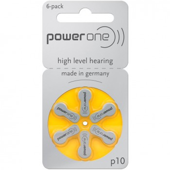 Power one p10 (блистер 6 батареек) - Батарейки для слуховых аппаратов и речевых процессоров купить в Екатеринбурге | Интернет-магазин Батарейки66