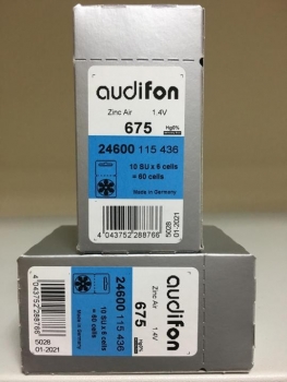 Audifon 675 (6 батареек) - Батарейки для слуховых аппаратов и речевых процессоров купить в Екатеринбурге | Интернет-магазин Батарейки66