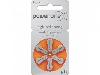 Power one p13 (блистер 6 батареек) - Батарейки для слуховых аппаратов и речевых процессоров купить в Екатеринбурге | Интернет-магазин Батарейки66